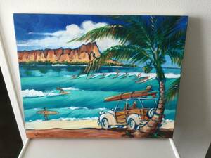 John Severson Oil painting “WAIKIKI 2000”