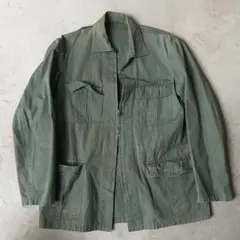 military double zip khaki jacket