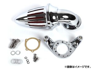 2輪 AP エアクリーナーキット クローム 砲弾型 ハーレー CVキャブレター Delphi V-twin AP-A228B-CR