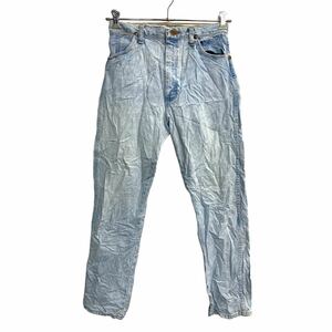 Wrangler カウボーイ ロングパンツ W30 ラングラー レディース ライトブルー コットン USA製 古着卸 アメリカ仕入 2402-404