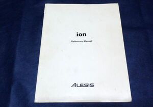 ▲取扱説明書/マニュアル▲ALESIS　ion Reference　 Manual　 英語 クリックポスト発送