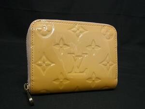 1円 LOUIS VUITTON ルイヴィトン M90078 モノグラムヴェルニ ジッピー コインケース コインパース 小銭入れ カード入れ イエロー系 FJ2434