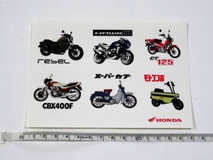 ホンダ CBX400F スーパーカブ モトコンポ REBEL HAWK11 CT125 オートバイ バイク ステッカー シール