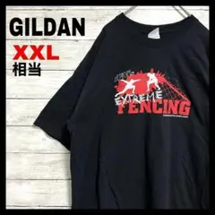 g19US古着TFN ElectricFencing 半袖Tシャツ フェンシング