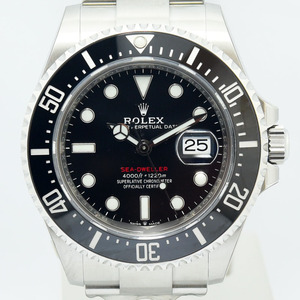 ロレックス 未使用品 メンズ ROLEX シードゥエラー SEA-DWELLER 126600 ランダム番 バーコード付き シール付き SS ブラック