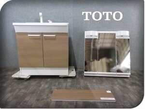 ■展示品■未使用品■TOTO■KCシリーズ■W75■ドレッサー/ミラーキャビネット/三面鏡■洗面化粧台■10万■ymm2220m