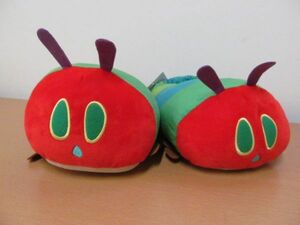 (57479)ERIC CARLE　はらぺこあおむし　ルームシューズ　ぬいぐるみスリッパ　23cm-25cm位　タグ付き　未使用