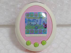 現状品+廃盤品　BANDAI　TAMAGOTCHI +COLOR　CL13　クリーム/ピンク　2004　バンダイ　たまごっち カラー