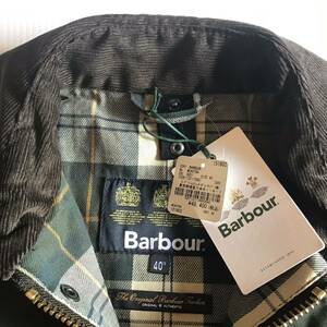 “新品未使用タグ付き アウトレット品” Barbour バブアー BEDALE SL 2LAYER ビデイル 2レイヤージャケット サイズ40 セージ