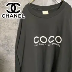 超絶スペシャル‼︎ 90s USA製 COCO CHANEL ロンT Tシャツ L