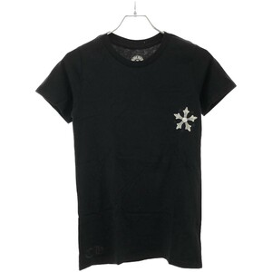 CHROME HEARTS クロムハーツ スクロールラベルスターTシャツ ブラック L ITLJU19ZIDSE