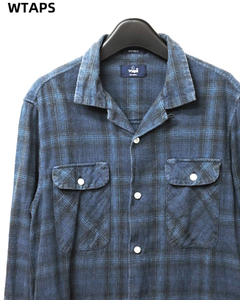 L【WTAPS ROKUDENASHI VATOS L/S WORK SHIRT Shirt 102GWDT-SHM01 ダブルタップス シャツ バトス ワーク チェックシャツ】