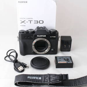 ☆実用品・ショット数10462☆ 富士フイルム FUJIFILM ミラーレス一眼カメラ X-T30 ボディ ブラック X-T30-B #2496