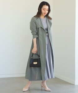 「BEAMS HEART」 トレンチコート MEDIUM オリーブ レディース