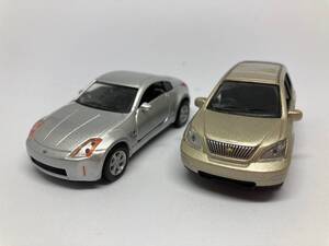 コナミ ミニカー 　ハリアー ミニカー HARRIER KONAMI ゴールド・NISSAN FAIRLADY Z KONAMI シルバー