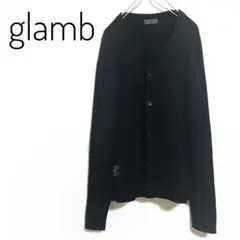 glamb グラム 長袖 ニット カーディガン 黒 XS メンズ 秋冬