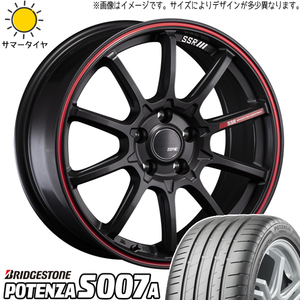 レガシィB4 レガシィツーリングワゴン 225/45R18 ホイールセット | ブリヂストン ポテンザ S007A & GTV05 18インチ 5穴100