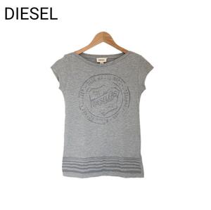 DIESEL　Tシャツ　プリント　レディース　クール　シンプル　カジュアル　S