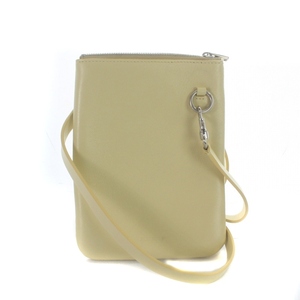 ジルサンダー JIL SANDER LINK POUCH ショルダーバッグ レザー 黄 イエロー /AK26 レディース