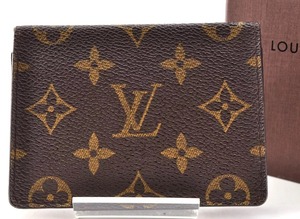 Louis Vuitton LV ルイヴィトン モノグラム カードケース レザー 革 ブラウン 茶色 総柄 柄あり メンズ レディース 正規品 箱付き 7A69421