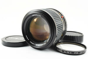 [完動美品] MINOLTA ミノルタ MD 85mm F/2 単焦点 マニュアルレンズ #2160511A