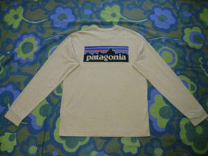 patagonia パタゴニア 長袖Tシャツ サイズXS イエロー 綿50 ポリ50 USED アウトドア キャンプ