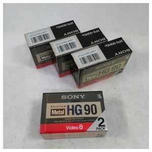 【未使用品】SONY 8ミリビデオテープ 90分 メタルHG 2本パック×4個セット