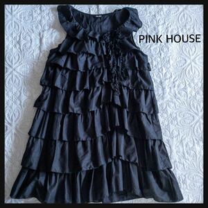 PINK HOUSE ピンクハウス　チュニック ワンピース ティアード　フリル