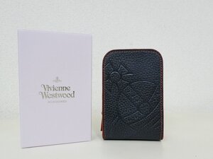 未使用　訳あり品　Vivienne Westwood　ヴィヴィアン　革シガレットケース　ネイビー　VW-9451　小物入れ