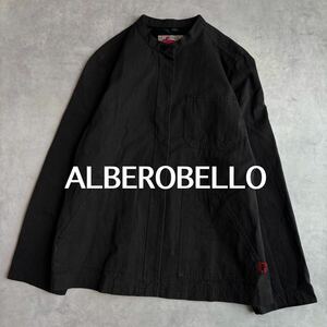 アルベロベロ　ぶたさん　ジャケット　ノーカラー　ジャンパー　ジップ　コットンジャケット　Alberobello