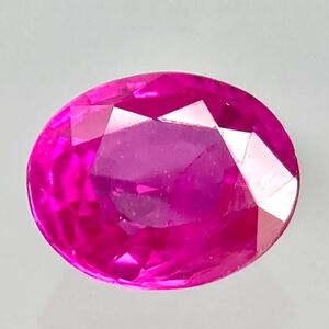 1円〜!!ソ付!!〔天然ルビー0.654ct〕d 約5.5×4.4mm ルース 裸石 corundum コランダム ruby 宝石 jewelry BC3/BC3 テEA0 w4 す63