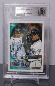 2010 MLB topps イチロー ケン・グリフィーjr Ichiro Ken Griffey Jr. Dual Autographs 直筆サインカード 大谷翔平 山本由伸