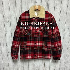 未使用タグ付き！NUDIE JEANS Lenny チェックボアジャケット！