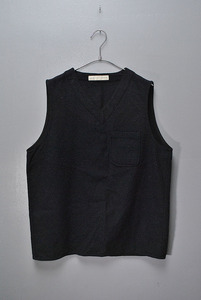 nisica Vneck WOOL VEST ニシカ Vネック ウール ベスト ネイビー 3