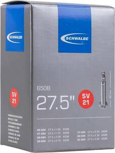 SCHWALBE(シュワルベ) 【正規品】27.5×1.50/2.40用チューブ 仏式 40㎜バルブ 21-SV