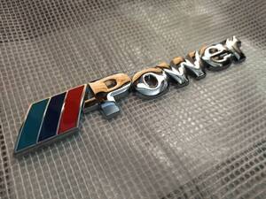 【ゆうパケット送料込】BMW M Power エンブレム メッキシルバー 金属製