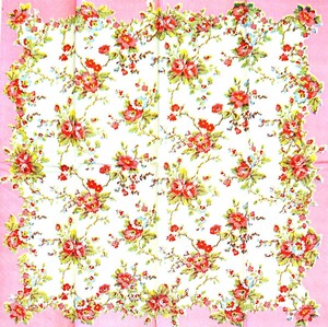 【即決】ペーパーナプキンバラ売り1枚から ポケットサイズ 【Cath Kidston】Bleached Summer Blossom