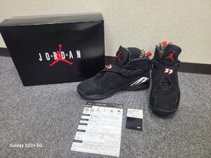 【C5476】【1円～】NIKE エアジョーダン レトロ プレイオフ 30cm 305381-062 箱付き ハイカット スニーカー AIR JORDAN 8 レトロ