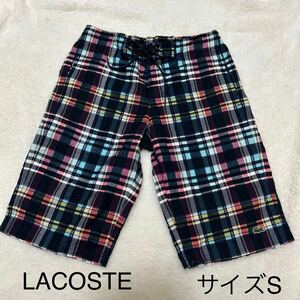 LACOSTE ハーフパンツ チェック 