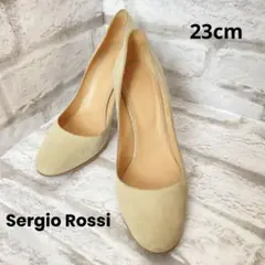 【美品】Sergio Rossi☆スエードレザー☆パンプス☆23cm☆ベージュ☆