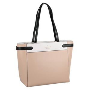 トートバッグ ケイトスペード レザー kate spade 肩掛け ベージュ カラーブロック ハンドバッグ