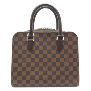 ［飯能本店］LOUIS VUITTON LV ルイ・ヴィトン トリアナ N51155(廃番) ハンドバッグ ダミエ エベヌ（ブラウン） レディース DH82003