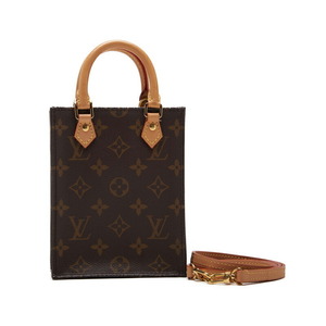 LOUIS VUITTON ルイヴィトン モノグラム プティットサックプラ 2wayミニハンドバッグ PVCレザー モノグラム（ゴールド金具） レザー ハン