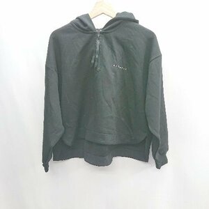 ◇ NUMERALS ヌメラルズ 長袖 ハーフジップパーカー サイズLength:60 ブラック系 レディース E