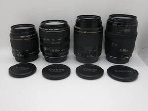 CANON LENS 4個 80-200mm 1:4.5-5.6/35-105mm1:3.5-4.5/28-105mm1:3.5-4.5/35-80mm 1:4-5.6 【KNY022】 