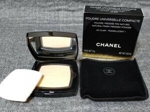 G4K109◆新古品◆ シャネル CHANEL プードゥルユニヴェルセルリーブル 20 クリアルーセント1 ナチュラルフィニッシュプレストパウダー 15g