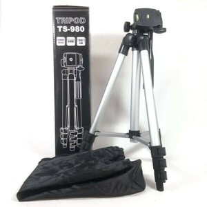 TRIPOD TS 980 三脚 3WEY HEAD クイックシュー EV4段 カメラ ビデオカメラ アクセ アクセサリ #B1524