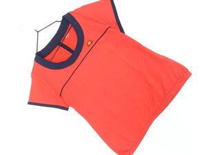 ネコポスOK ellesse エレッセ トレーニングウェア カットソー sizeM/赤 ■◆ ☆ efb2 レディース