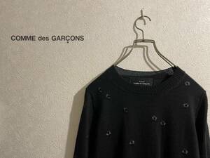 ◯ COMME des GARCONS tricot アイレット フラワー ニット / コムデギャルソン セーター 花柄 刺繍 ブラック 黒 S Ladies #Sirchive