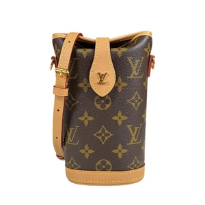 ルイヴィトン フォールド ミーポーチ ショルダーバッグ モノグラムキャンバス M80874 ブラウン レディース LOUIS VUITTON 中古 美品